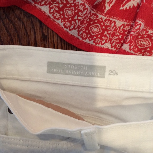 Gap stretch true skinny ankle white jeans 29Short - Picture 4 of 7